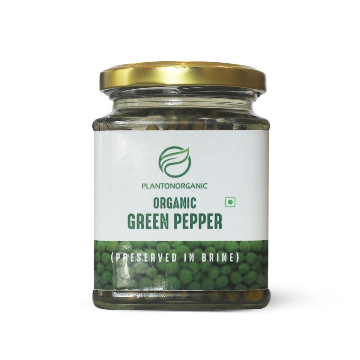 Organic Green Pepper in Brine 100g